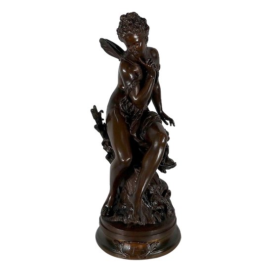  Important Bronze " Ondine " by M. Moreau - Mid 19th century