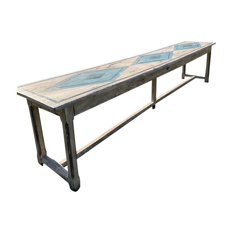 19th century patinated console table