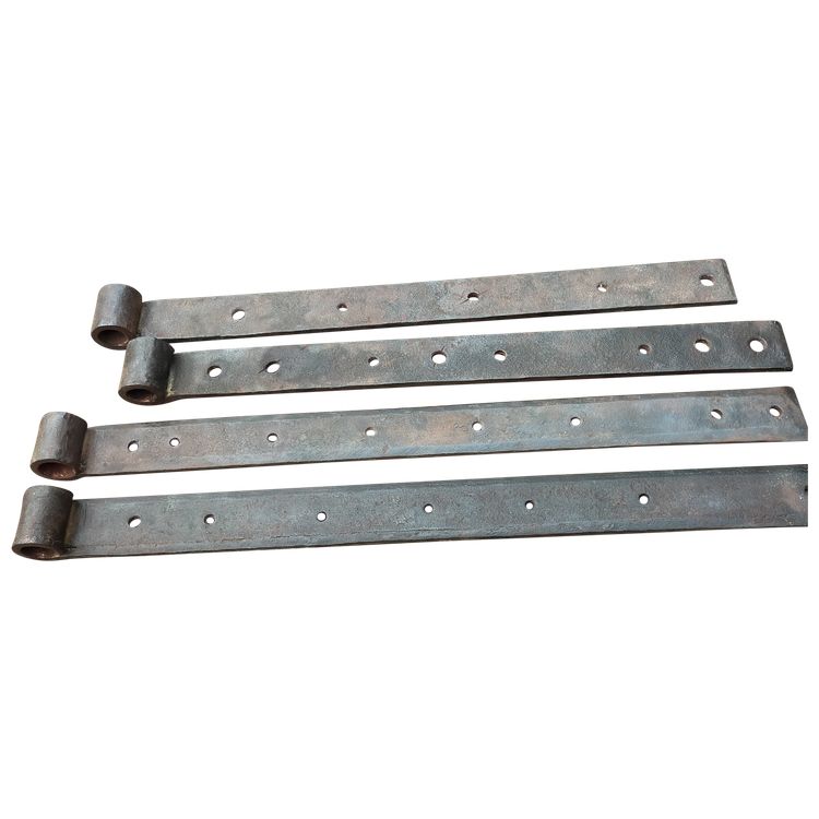 Lot Of 18 Antique Hand-Forged 18th Century Hinges For Doors Or Shutters