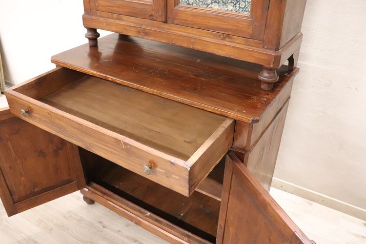 19th Century Rustic Country Sideboard in Fir Wood