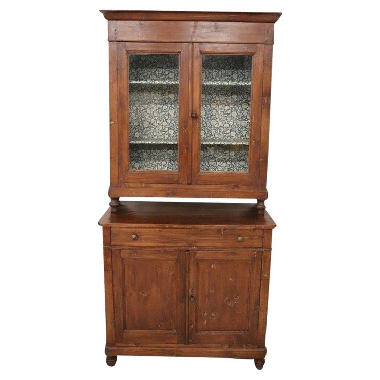 19th Century Rustic Country Sideboard in Fir Wood