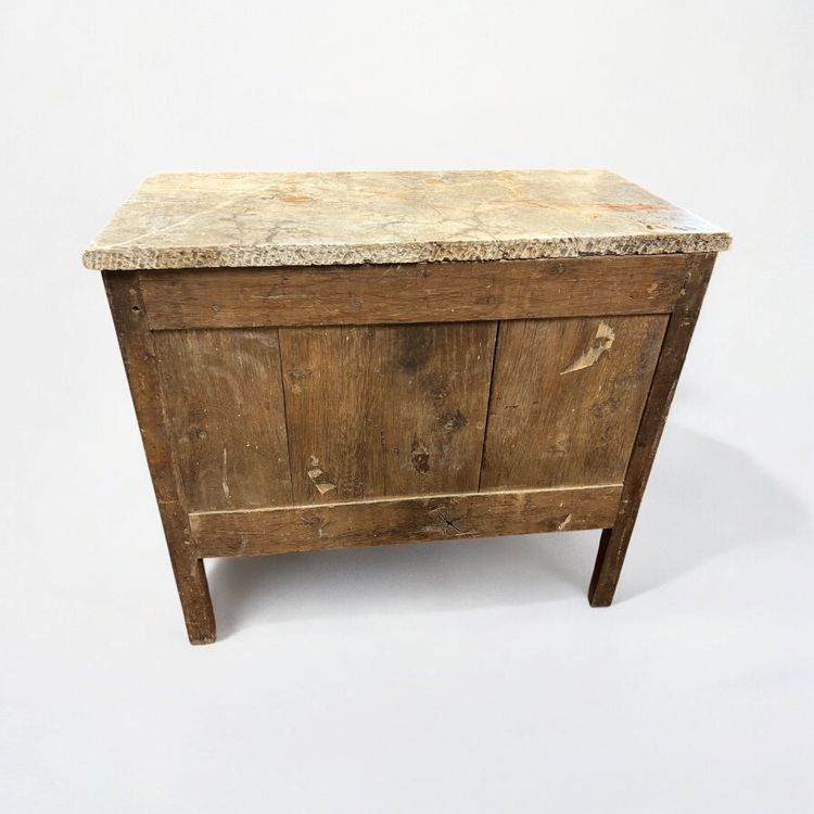 Transition Period Marquetry Chest of Drawers Stamped L Boudin (1735-1804)