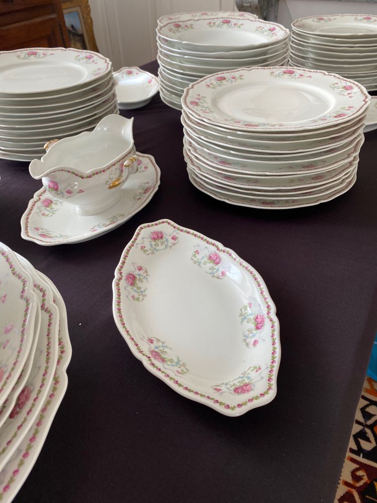 Martin Charles Limoges porcelain service