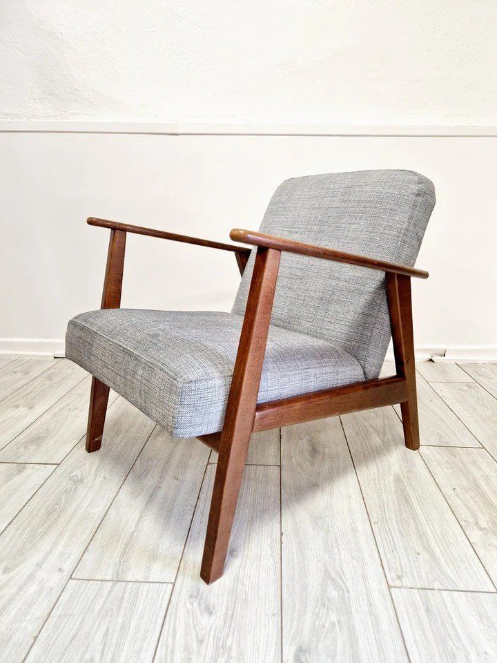 Mid-Century Style Teak Lounge Chair