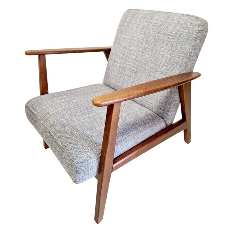 Mid-Century Style Teak Lounge Chair