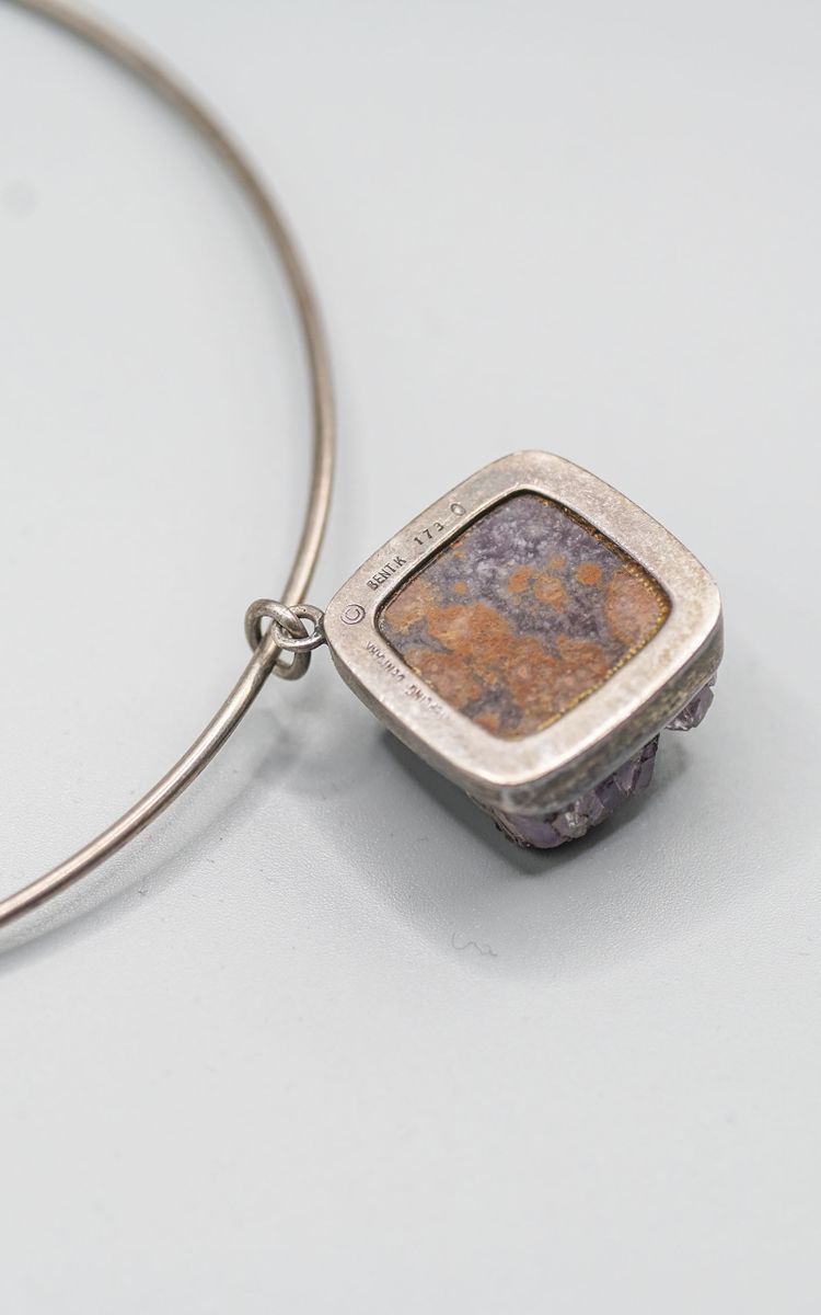 Bent KNUDSEN, girocollo in argento con ametista
