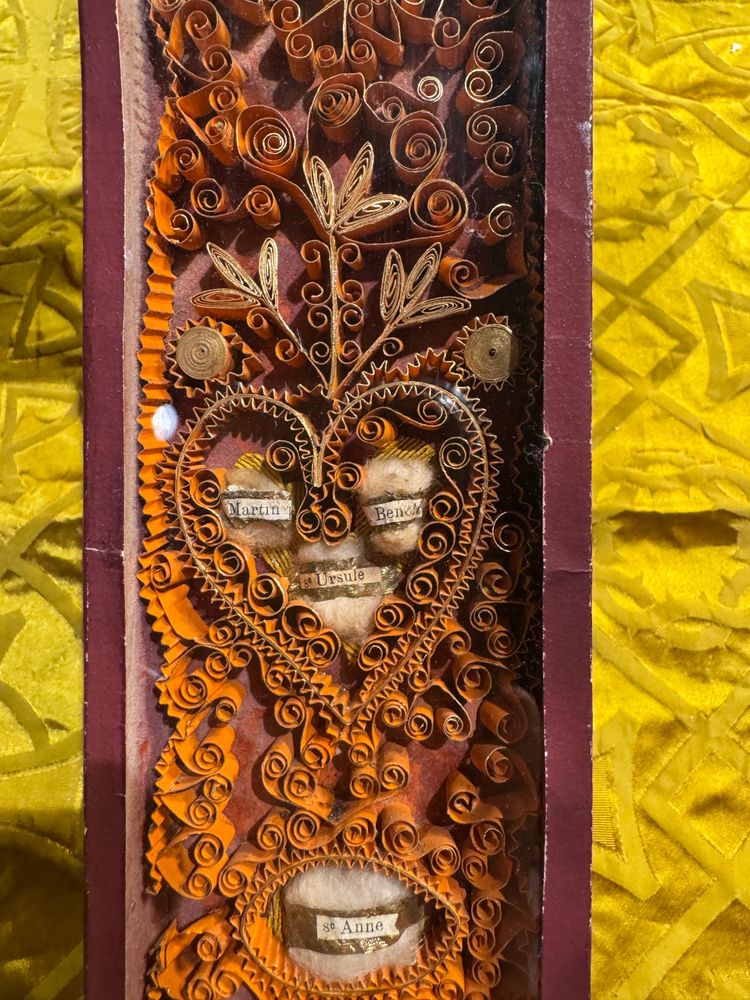 Croix Reliquaire Paperolles Au Neuf Reliques - XIXe