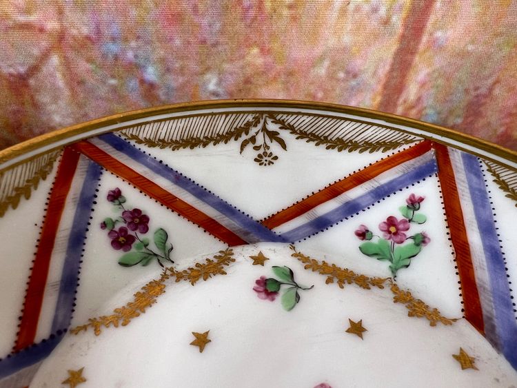 Tazza in porcellana di Meissen, disegno di un limone - Fine XVIII/inizio XIX secolo