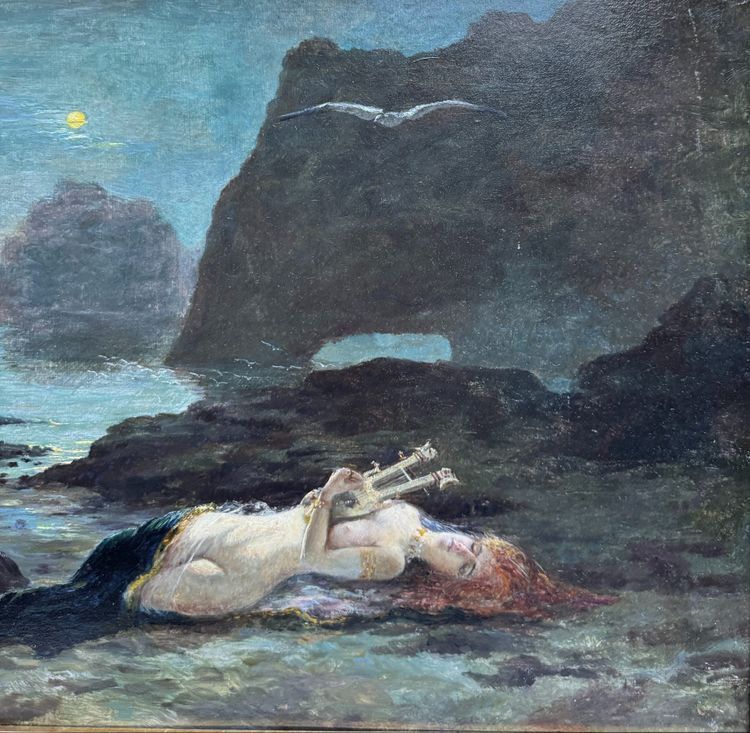 P. Léonard (xix-xx) - Symbolist school - La Mort De Sapho, Circa 1890