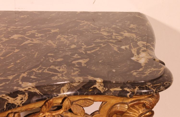 Console d'époque Louis XV En Bois Doré