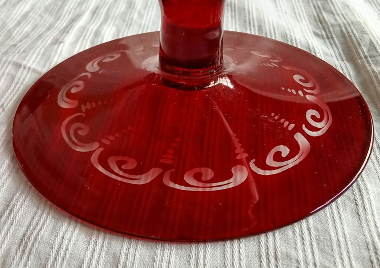 Bohemian crystal vase