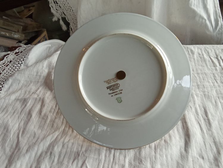 Alte Schüssel / Teller für Mignardises Porzellan Limoges Frankreich Dartigeas