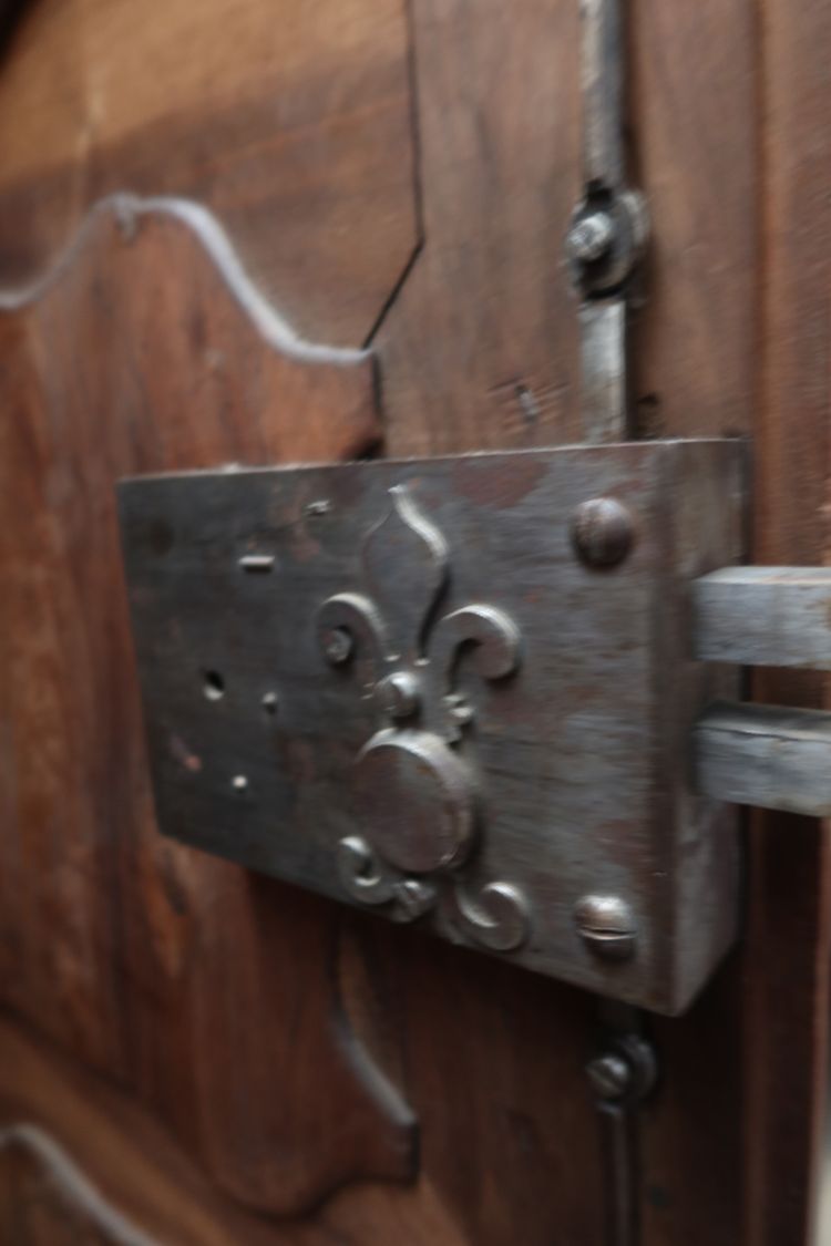 Lyon-style walnut wardrobe, 18th century