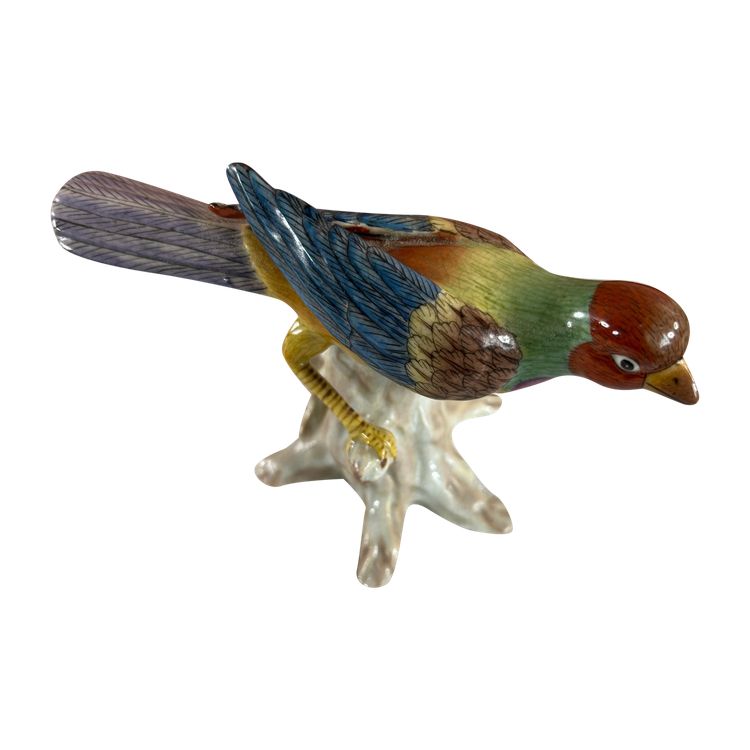 Goebel porcelain figurine - Bird perched on a branch - Early 20th century