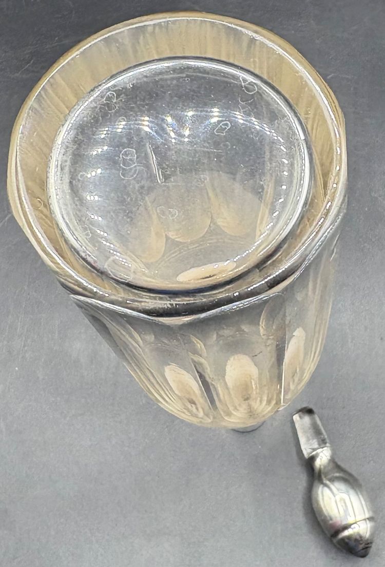 CRYSTAL & SILVER DECANTER