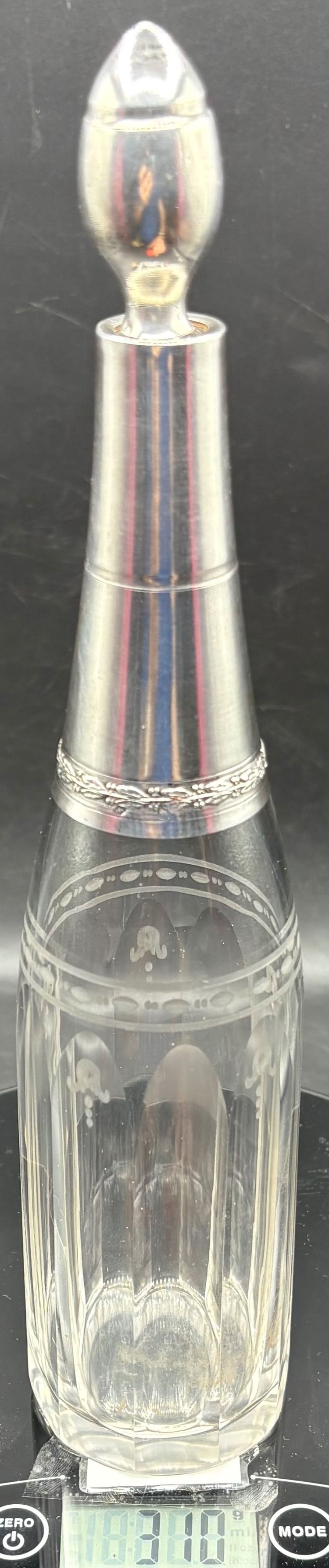 CRYSTAL & SILVER DECANTER