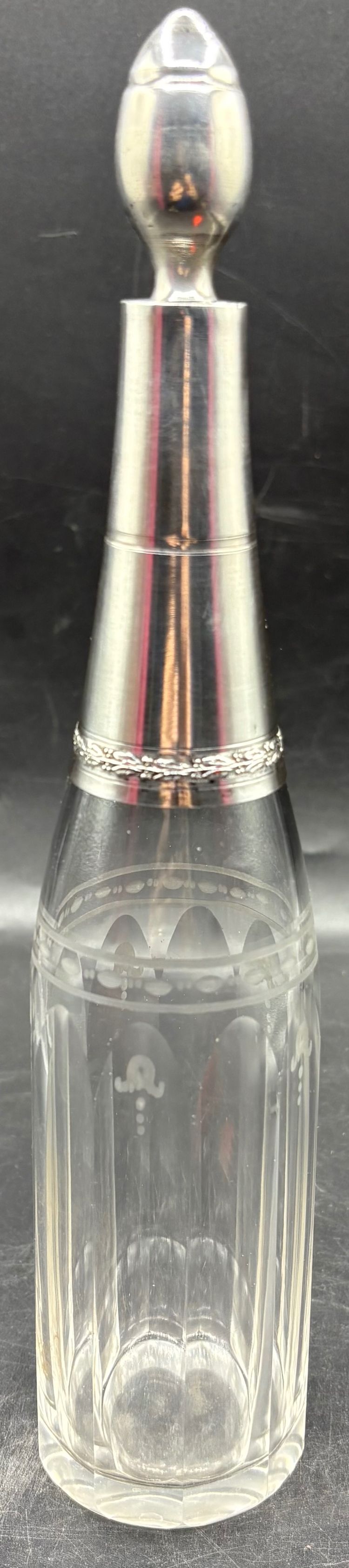 CRYSTAL & SILVER DECANTER