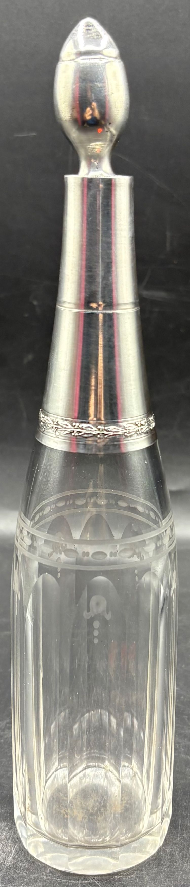 CRYSTAL & SILVER DECANTER