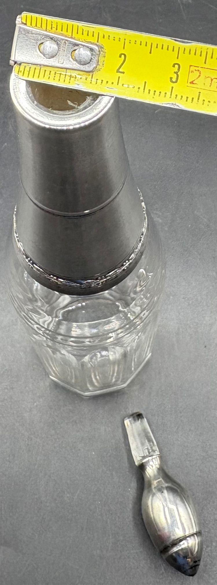 CRYSTAL & SILVER DECANTER