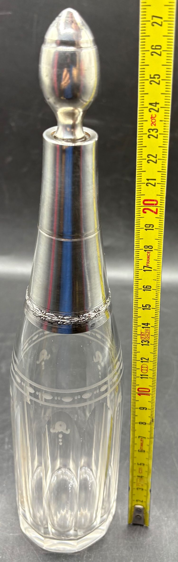 CRYSTAL & SILVER DECANTER