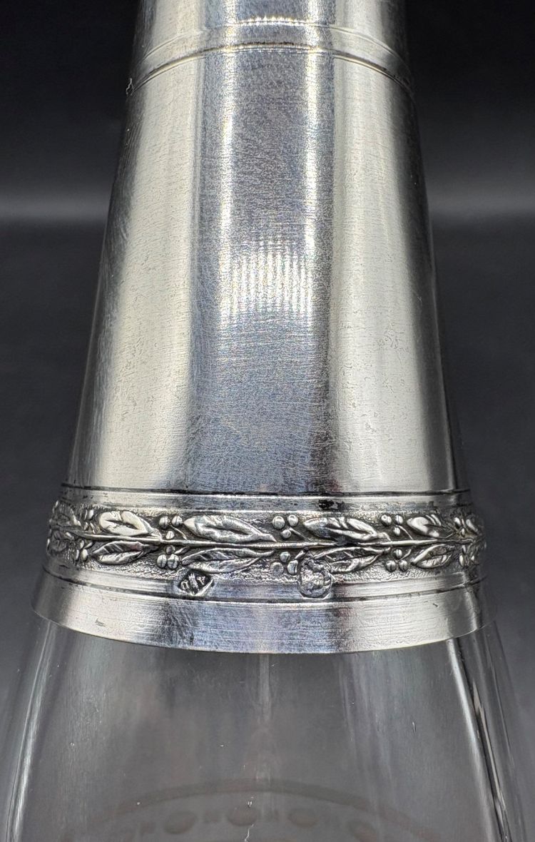 CRYSTAL & SILVER DECANTER