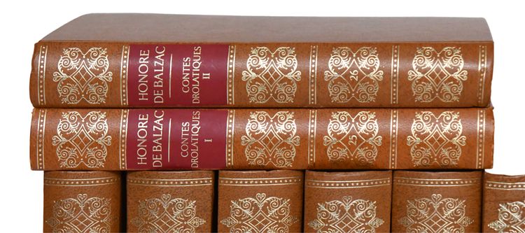 Honoré de Balzac book collection in 30 volumes, published by Rencontre Lausanne 1960
