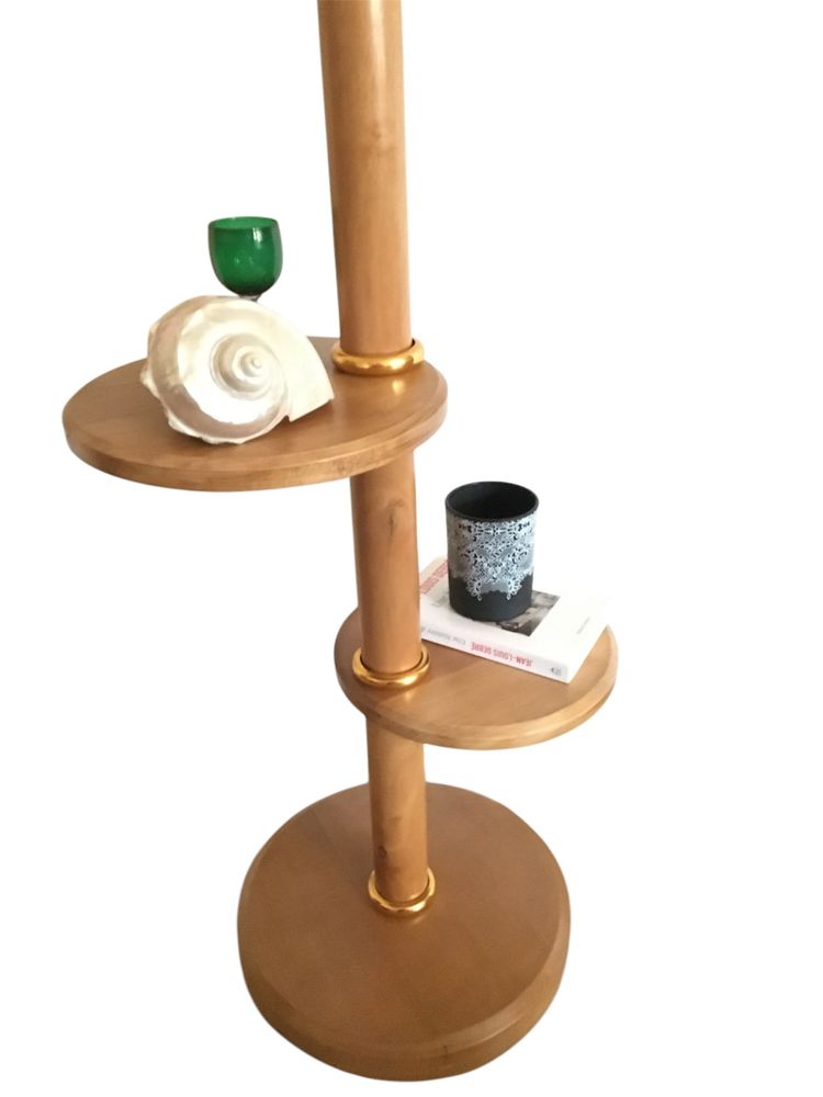 Lampada da servitore in legno, Vintage - Anni '50