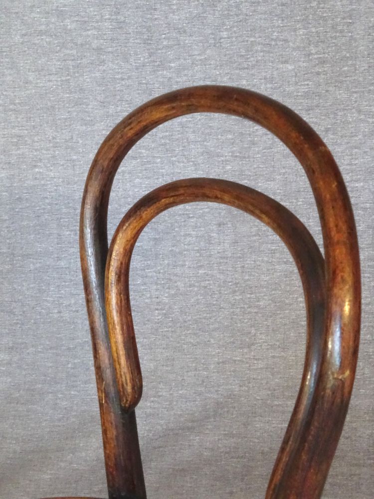 Set of 4 cane bistro chairs, 1905 to 1925, Kohn, Turpe , Hofmann .