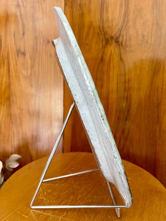 ALBERT THIRY (1932-2009) Grand plat en céramique émaillée.