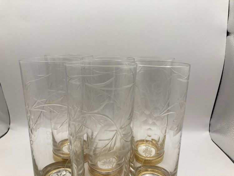 Longdrinkgläser aus Kristall 