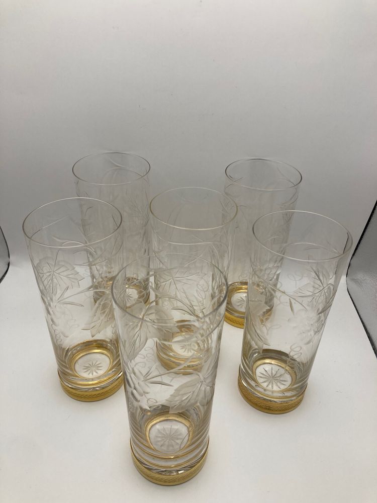 Longdrinkgläser aus Kristall 
