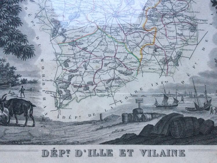 Map of the department of Ille et Vilaine