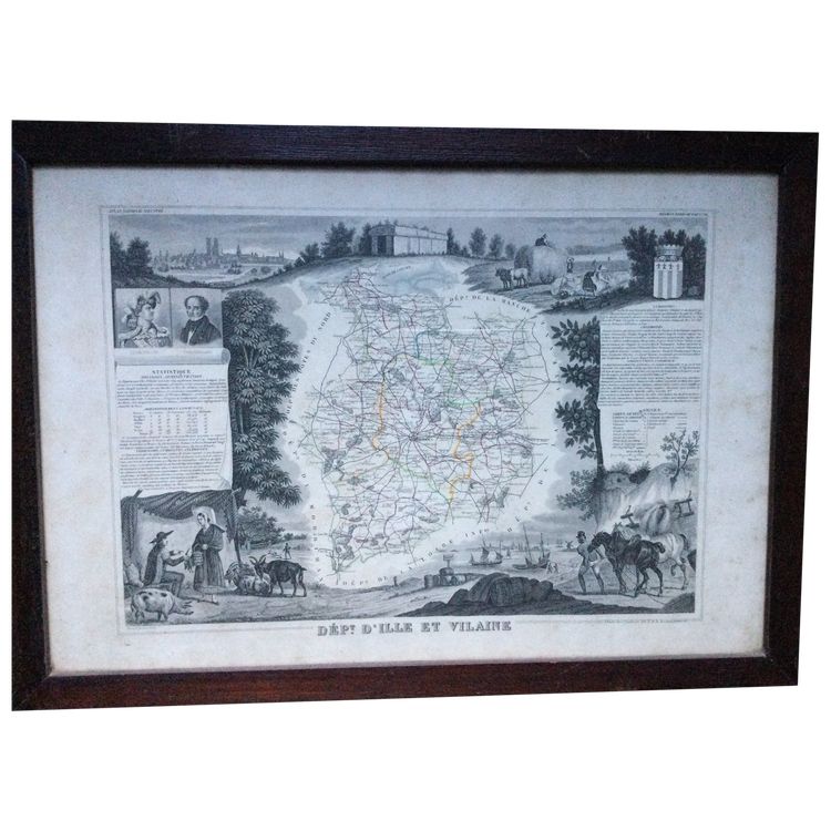 Map of the department of Ille et Vilaine