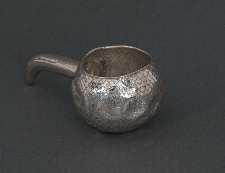 Kovsh calice russo in argento a forma di zucca 1900