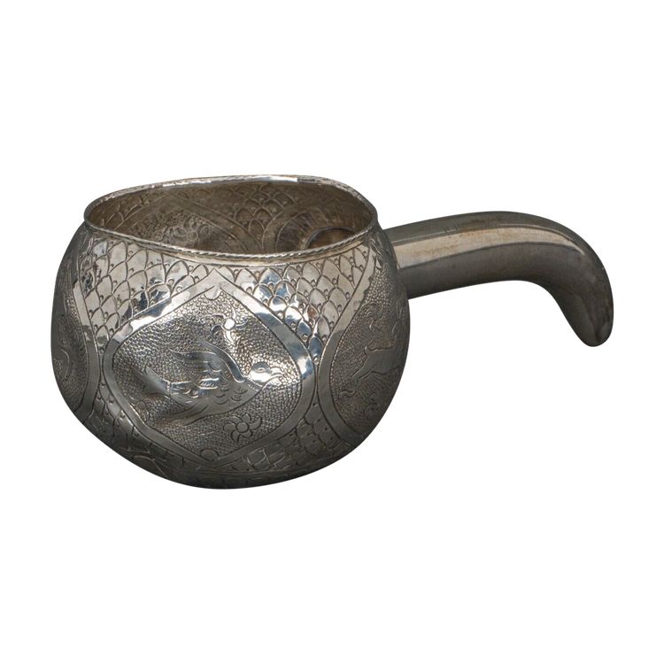 Kovsh calice russo in argento a forma di zucca 1900