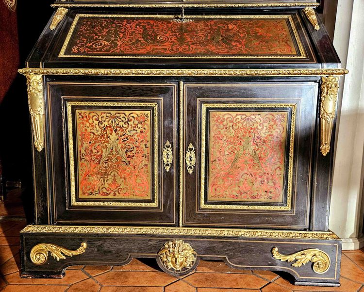 Mobili in intarsio Boulle e bronzo dorato, periodo Napoleone III
