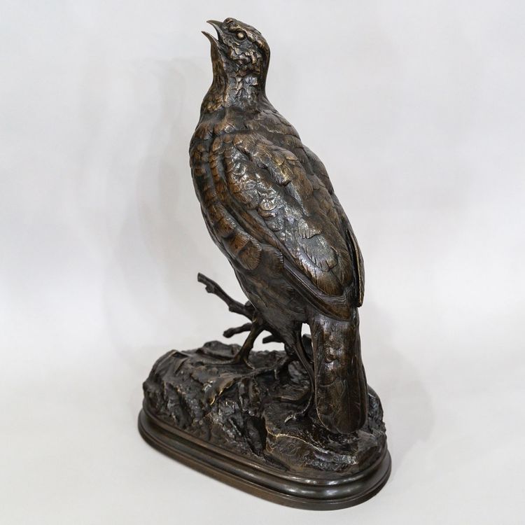 Sculpture - The Partridge, Alfred Dubucand (1828 - 1894) - Bronze