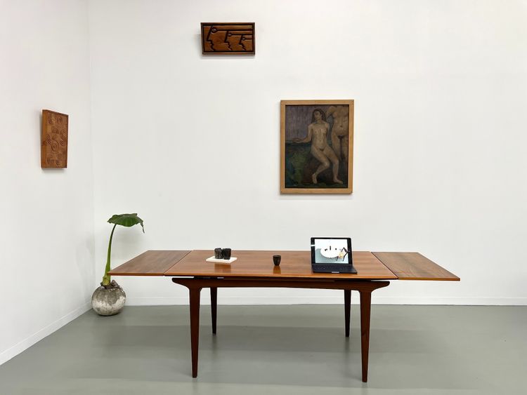 Table à manger scandinave en teck, à rallonges
