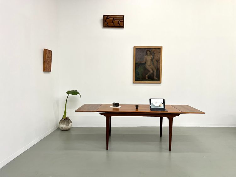 Table à manger scandinave en teck, à rallonges