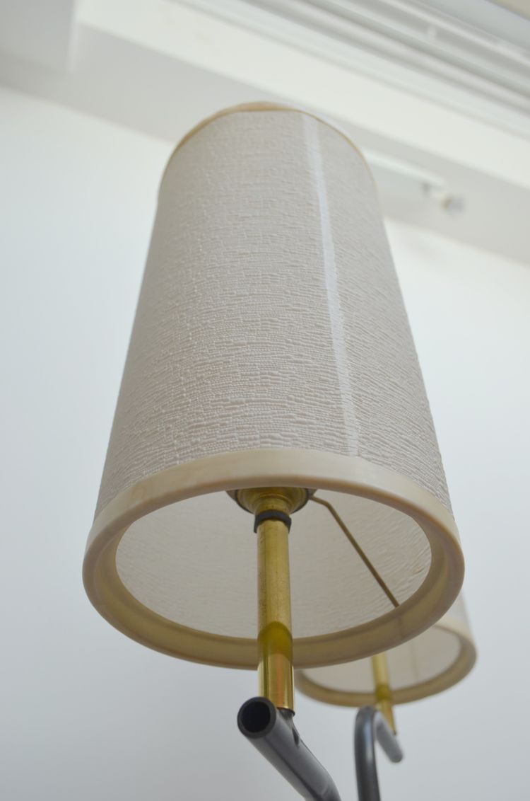 "Tuning fork" style floor lamp in the style of ARLUS circa 1960