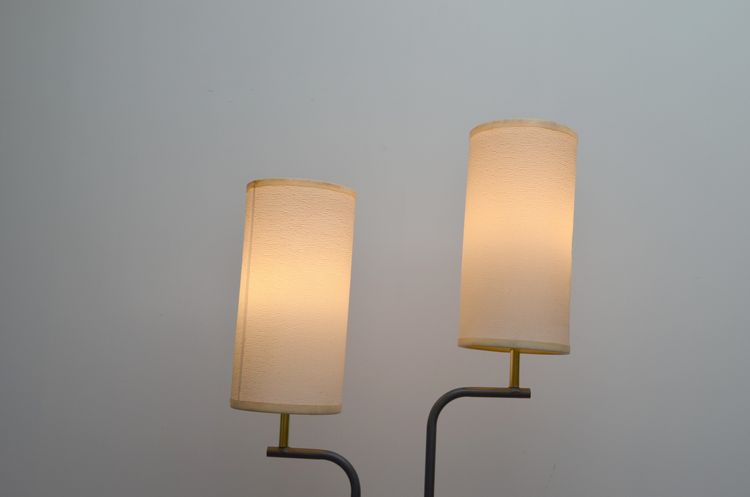 "Tuning fork" style floor lamp in the style of ARLUS circa 1960