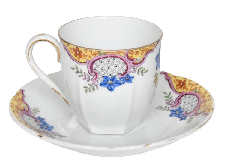 Service à café vintage en porcelaine de Epiag Tchécoslovaquie 