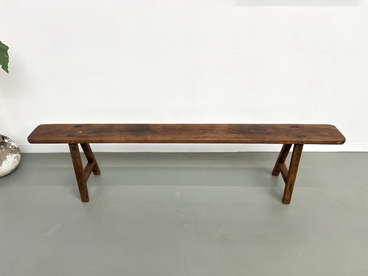 Banc ancien en chêne massif