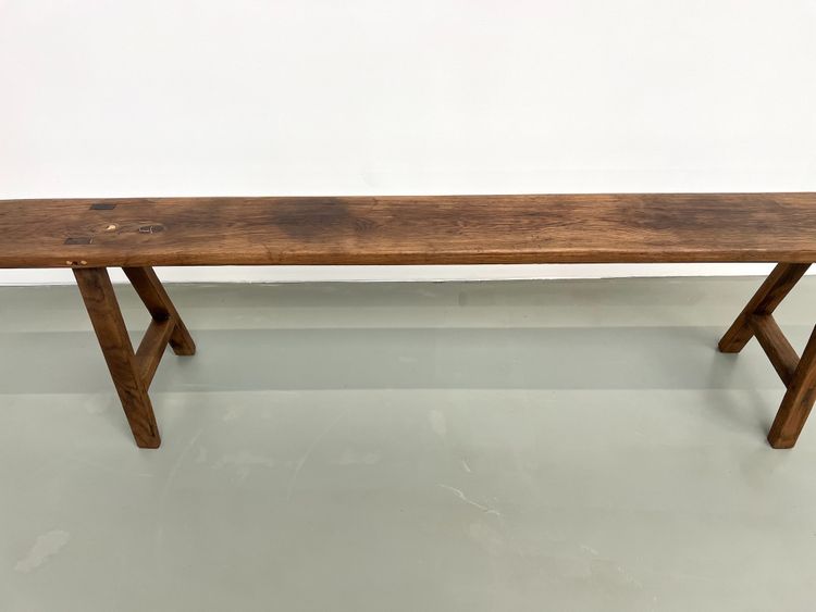 Banc ancien en chêne massif