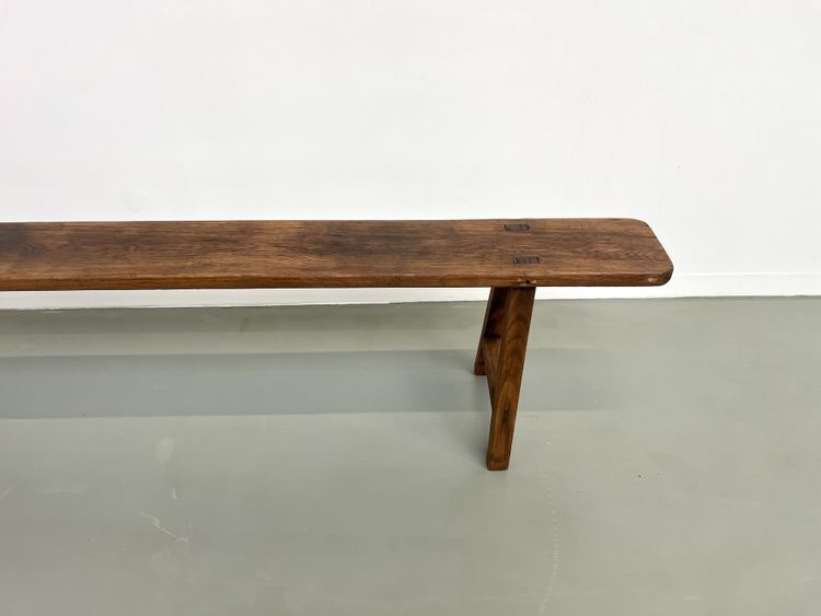 Banc ancien en chêne massif