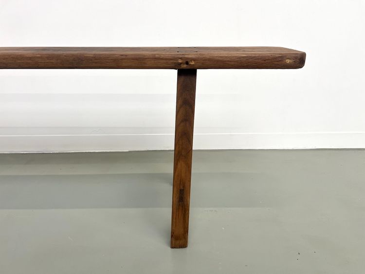Banc ancien en chêne massif