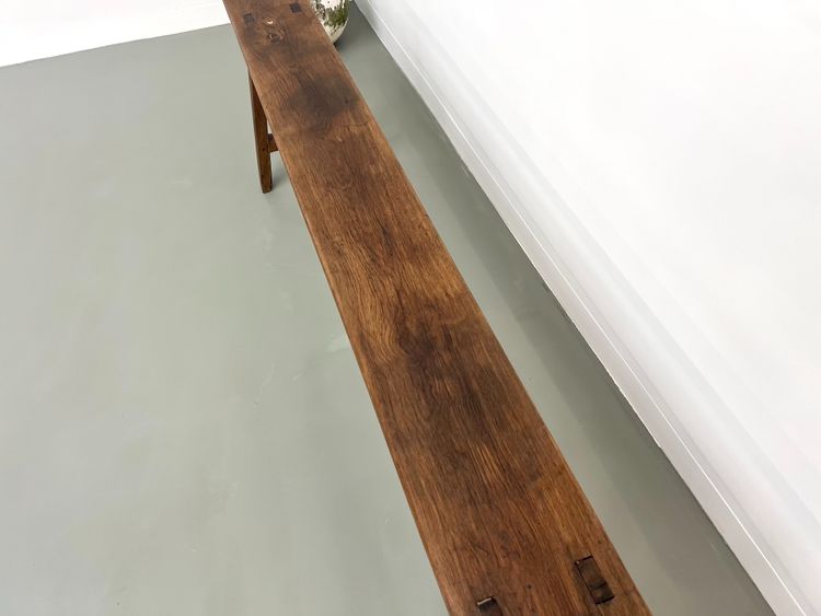 Banc ancien en chêne massif