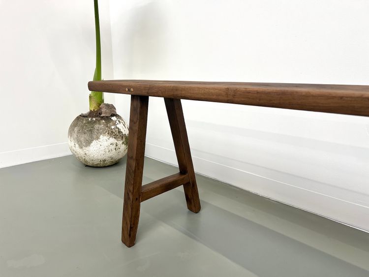 Banc ancien en chêne massif