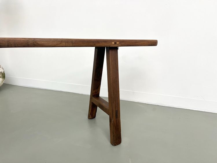 Banc ancien en chêne massif