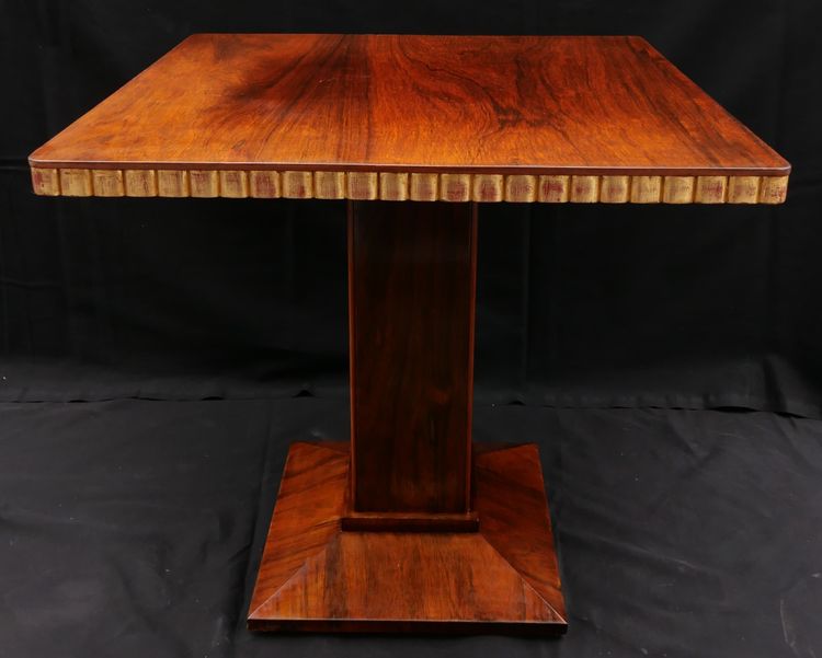 Attribué à René JOUBERT et Philippe PETIT pour D.I.M., Table d'appoint carrée Art Déco